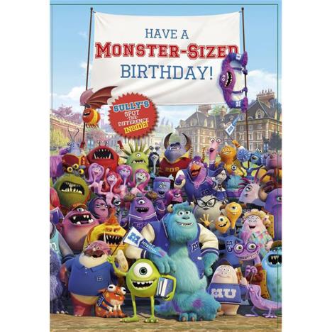 Monster Sized Birthday Monsters Inc Activity Birthday Card £1.85